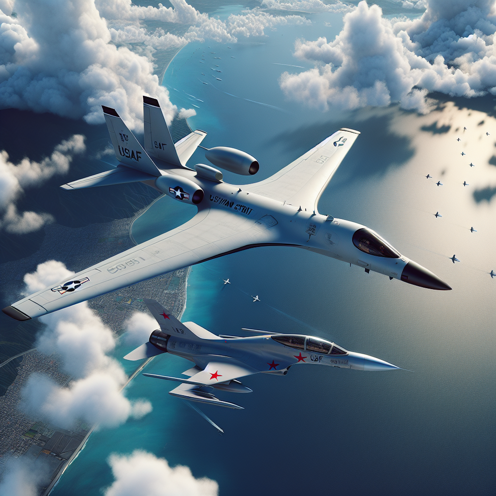 china-trails-us-spy-plane-taiwan-strait-tensions-heighten - Port St Lucie Talks Chinese fighter jet trailing a US spy plane over Taiwan Strait amid rising geopolitical tensions between US and China, September 17, 2024.