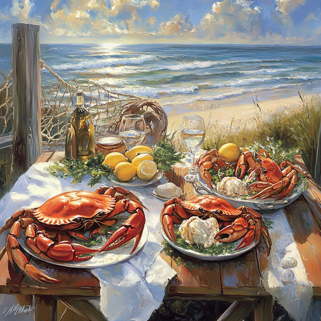 best-crabs-on-treasure-coast-top-dining-spots-guide - Port St Lucie Talks Image of a seafood platter featuring fresh crabs from top restaurants on the Treasure Coast including Sebastian and Vero Beach