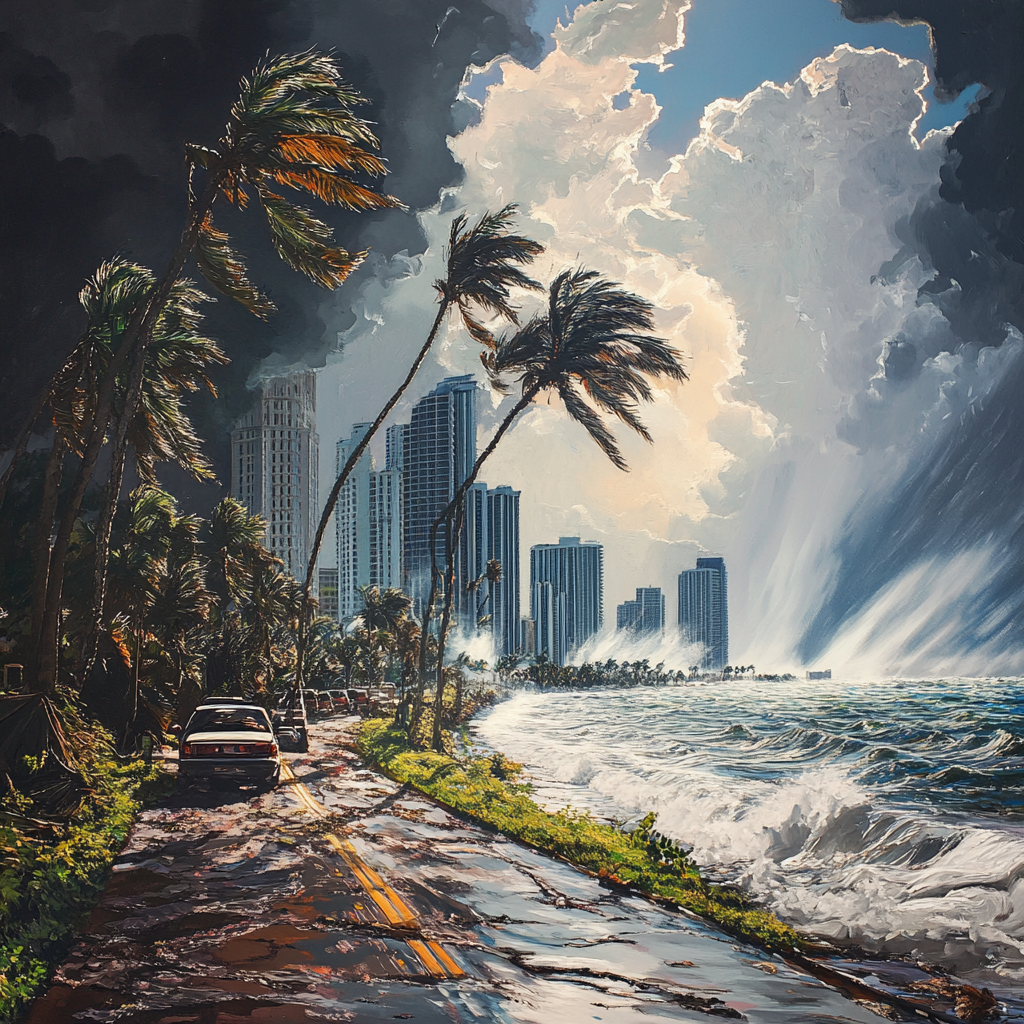 st-petersburg-family-evacuates-hurricane-miami-relocation - Port St Lucie Talks image of St Petersburg family evacuating to Miami during hurricane Milton after facing hurricane Helene disaster and seeking safety