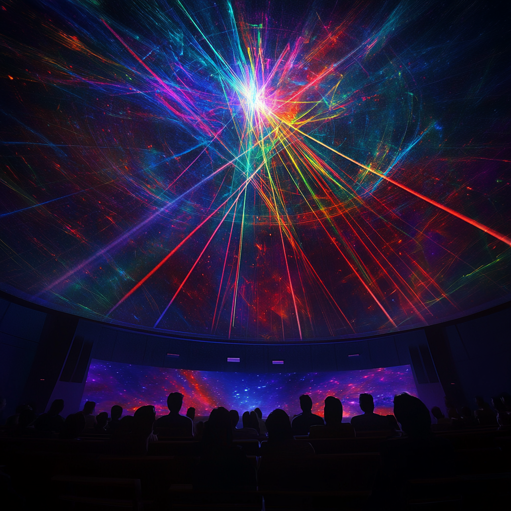 hallstrom-planetarium-laser-concert-shows-in-st-lucie - Port St Lucie Talks Vivid laser beams synchronize with music at Hallstrom Planetarium's concert in St Lucie County, offering a unique visual spectacle