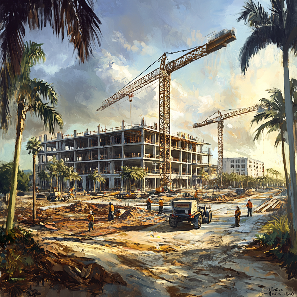 new-tenet-health-hospital-enhances-port-st-lucie-access - Port St Lucie Talks New hospital construction by Tenet Health in Port St. Lucie off Becker Road, enhancing healthcare services and accessibility.