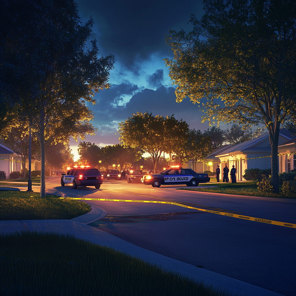 Port St. Lucie police at a crime scene after a 15-year-old's arrest in a double shooting, community seeks safety solutions.