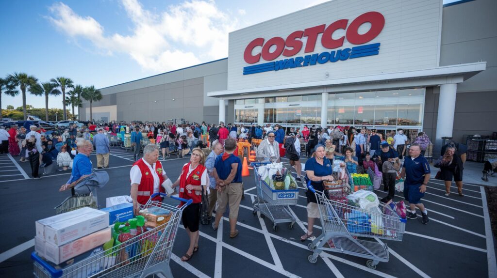 Exterior of new Costco warehouse in Stuart, Treasure Coast, Florida