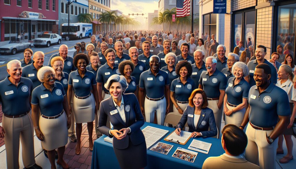 Port St. Lucie City Ambassadors interacting with community at event