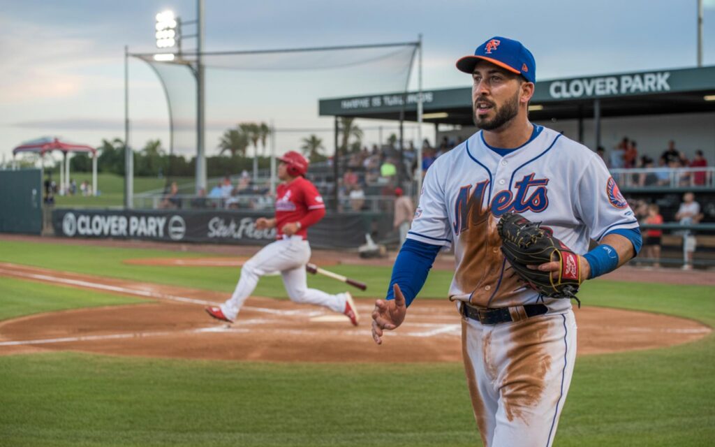 Port St. Lucie Mets vs Palm Beach Cardinals game at Clover Park, June 2025