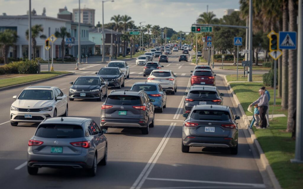 Port St. Lucie Ranked Safest Driving City 2025 - Port St Lucie Talks Aerial view of Port St. Lucie, named among 2025's safest driving cities for road safety.