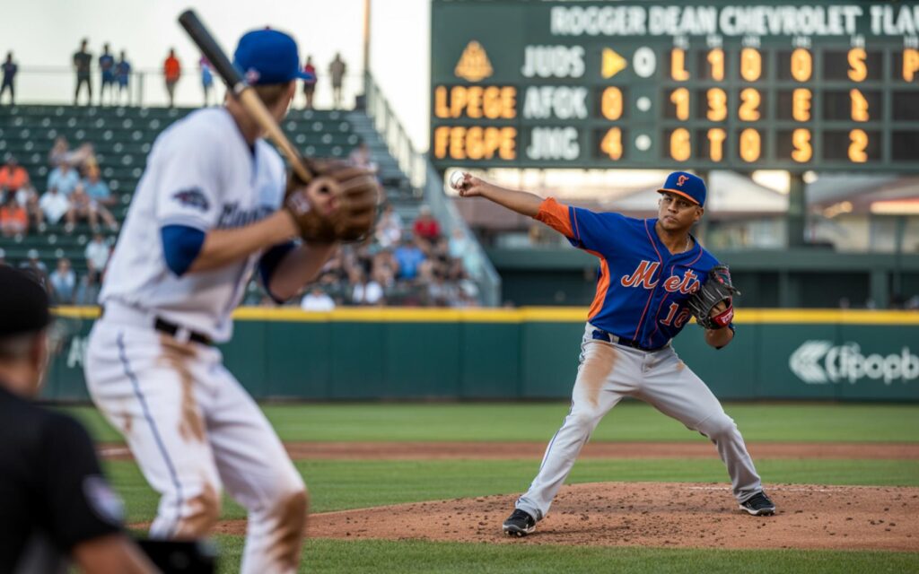 St. Lucie Mets players celebrate after a 1-0 shutout win against Jupiter Hammerheads at Roger Dean Chevrolet Stadium.