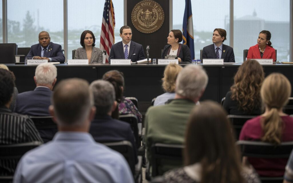 City officials and residents at Fort Pierce City Commission meeting on James Taylor