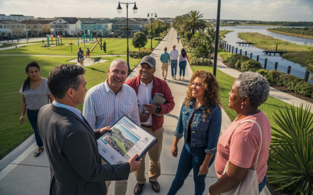 Aerial view of Port St Lucie city showing growing neighborhoods and green spaces in 2025.