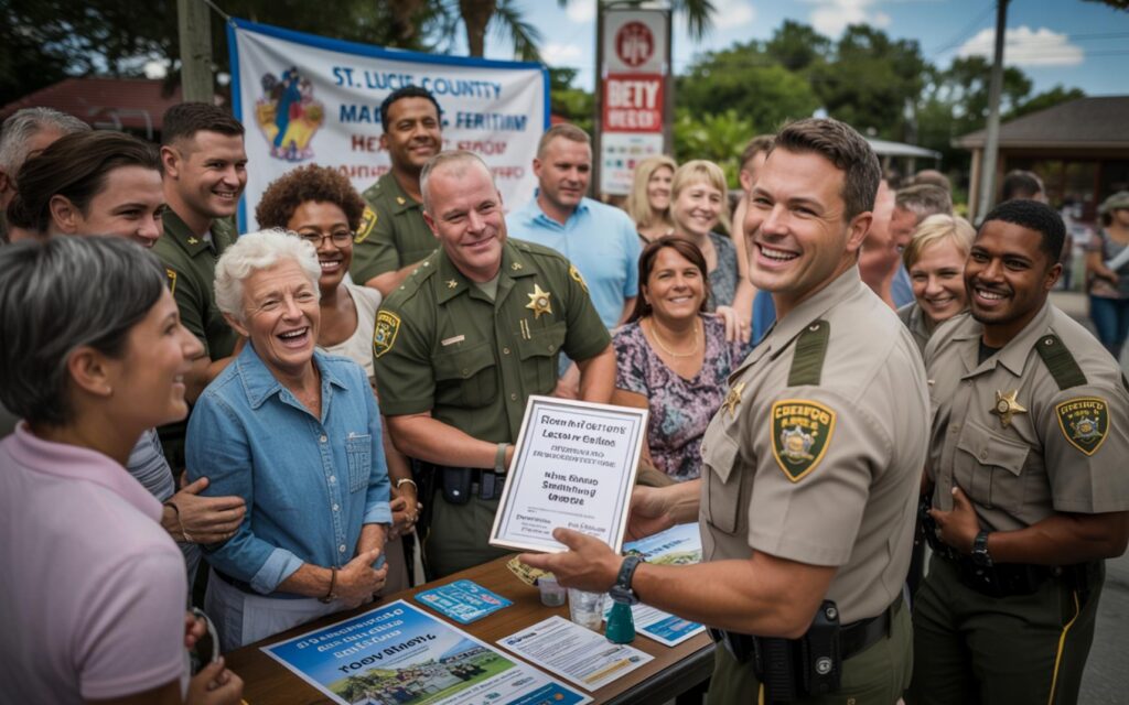 Sheriff deputies and residents unite for St. Lucie Happy Feel-Good Initiative event