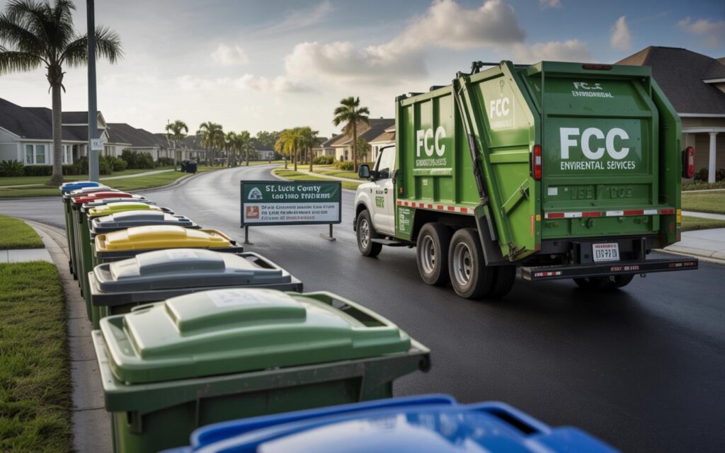 Port St. Lucie city council meeting discussing waste disposal rate increase