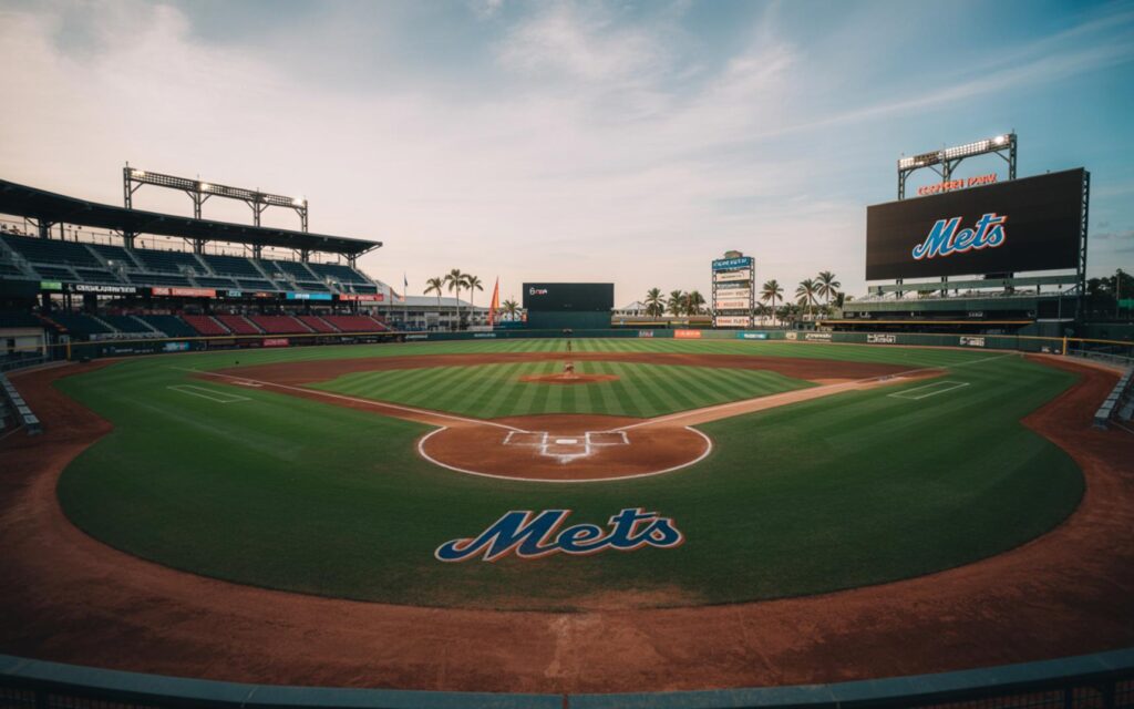 St. Lucie Mets players celebrate 3-1 win over Lakeland Flying Tigers at Clover Park.
