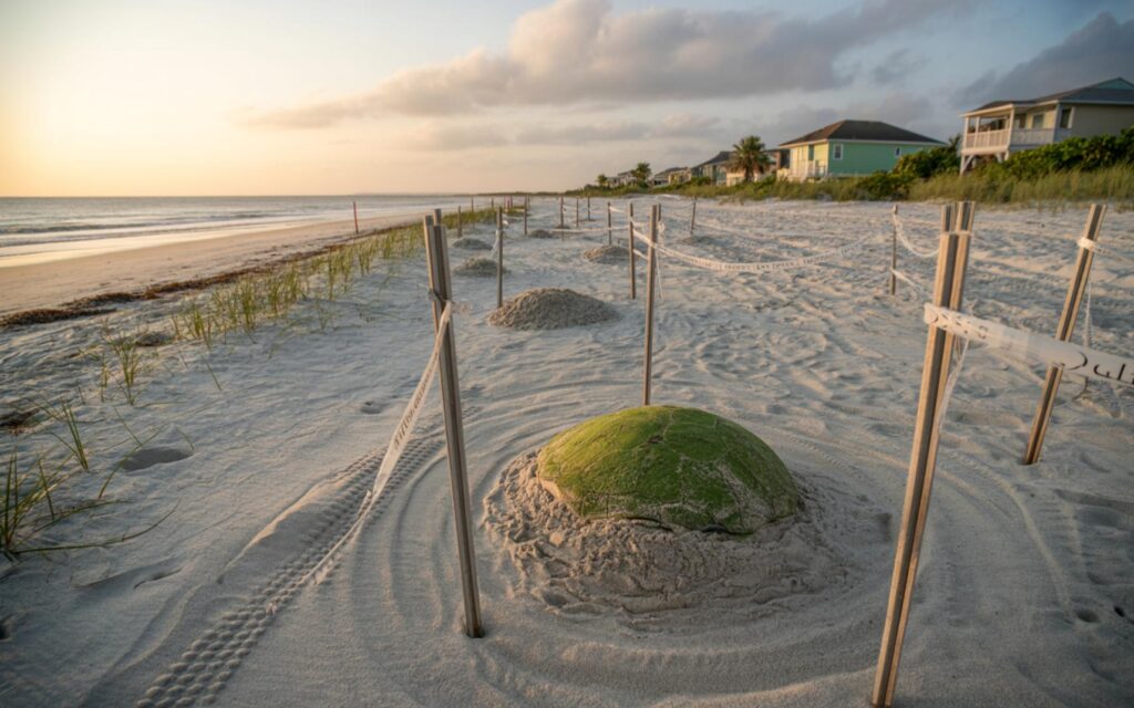 Green sea turtles nesting on Vero Beach, Florida coastline in record 2025 season