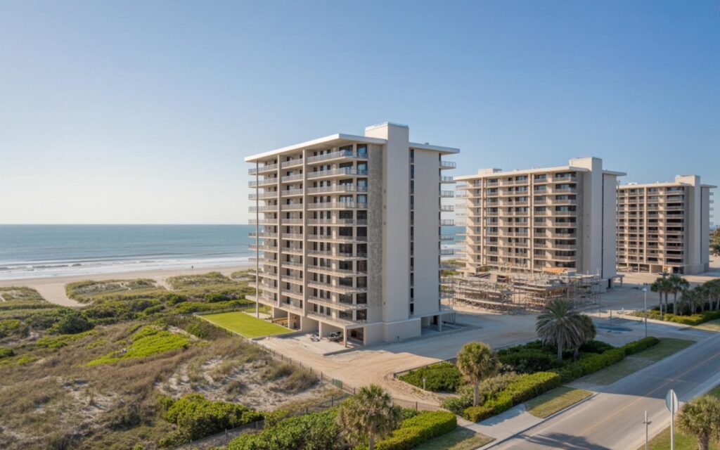 Seascape 1 Condominium in Fort Pierce, restored and structurally sound after urgent repairs