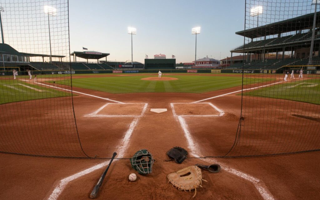 St. Lucie Mets catcher at home plate during controversial walk-off vs Mighty Mussels