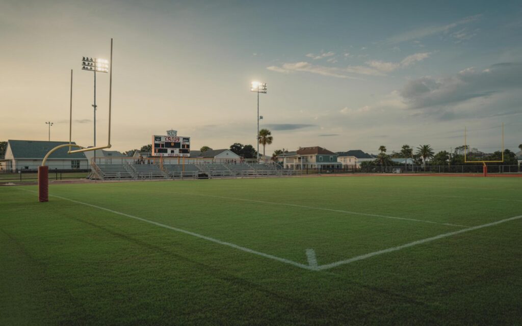 Treasure Coast Week 6 High School Football Highlights - Port St Lucie Talks Treasure Coast high school football teams playing under stadium lights in Week 6.