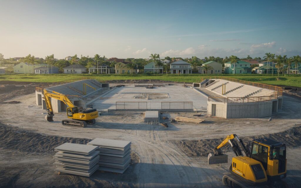 Port St. Lucie SC 6,000-Seat Stadium Rendering - Port St Lucie Talks Rendering of Port St. Lucie SC's new 6,000-seat stadium at Walton & One development.