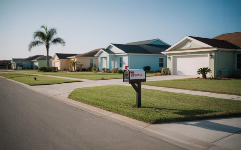 Security First Insurance office in Florida promoting 8% rate reduction for homeowners