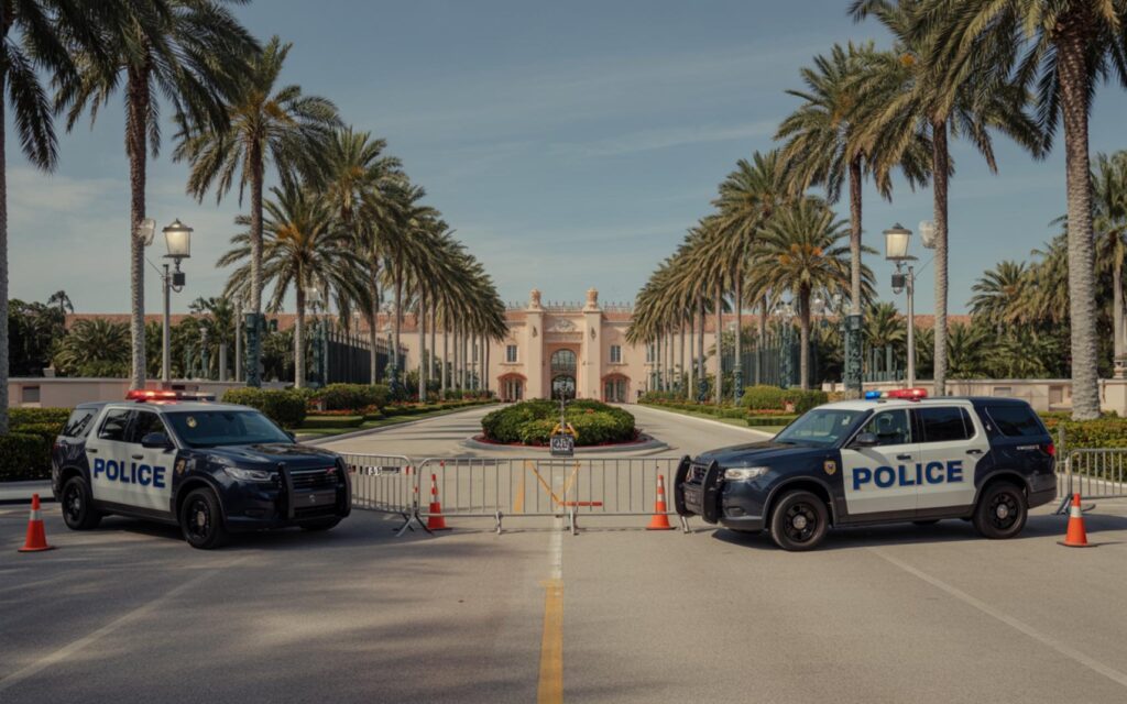 Donald Trump at Mar-a-Lago fundraiser with heavy security and exclusive guests
