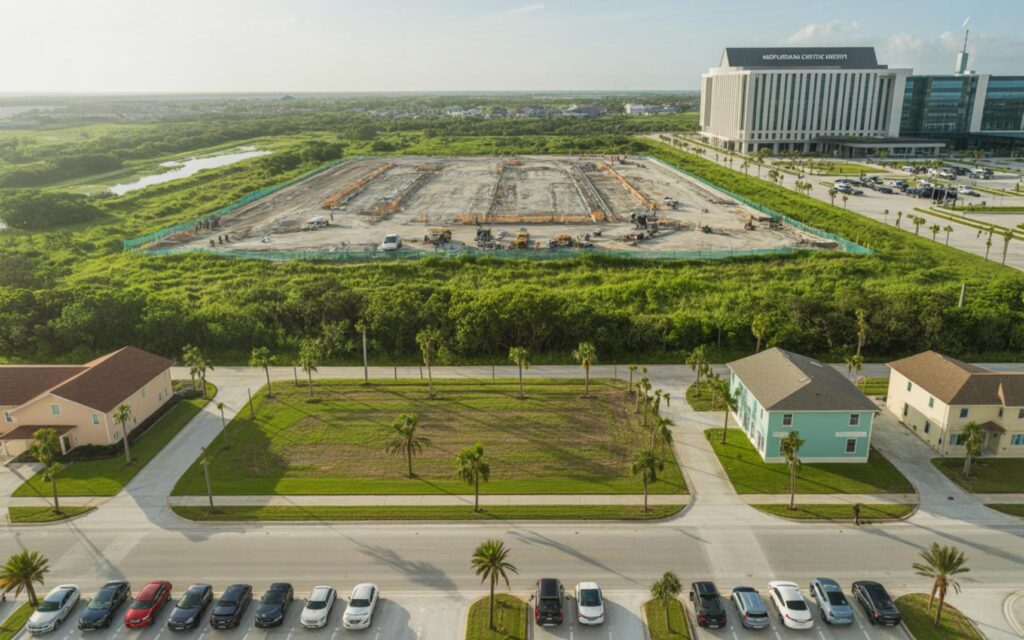 Rendering of Walton and One project near MidFlorida Event Center in Port St. Lucie.