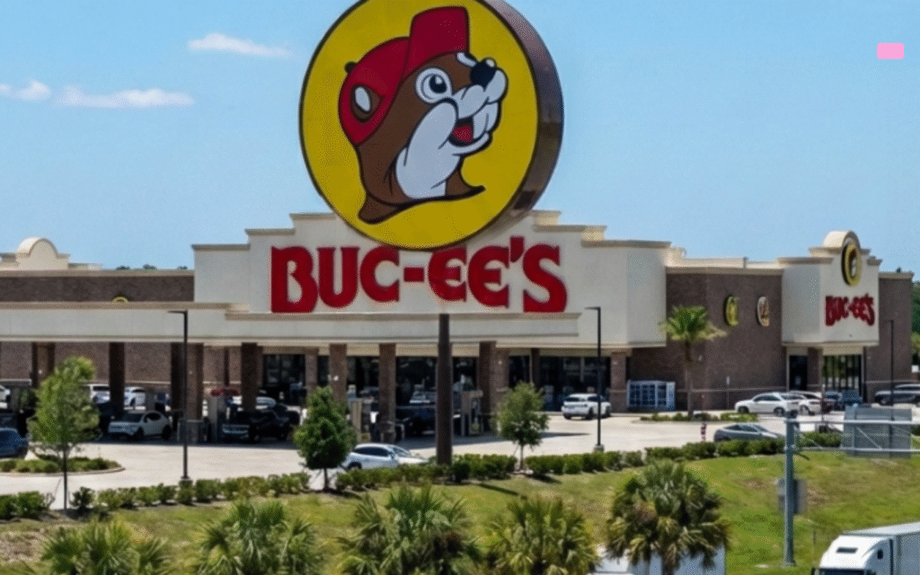 Illustration of Buc ees Fort Pierce Travel Center highlighting location size details