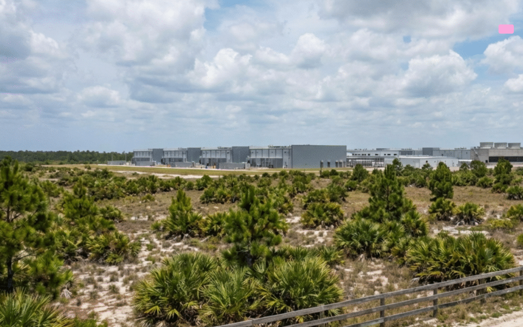 St Lucie County Data Center Project on Hold - Port St Lucie Talks Aerial view of St Lucie County farmland considered for Sentinel Grove data center