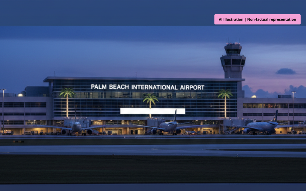Palm Beach International Airport exterior as Florida considers renaming