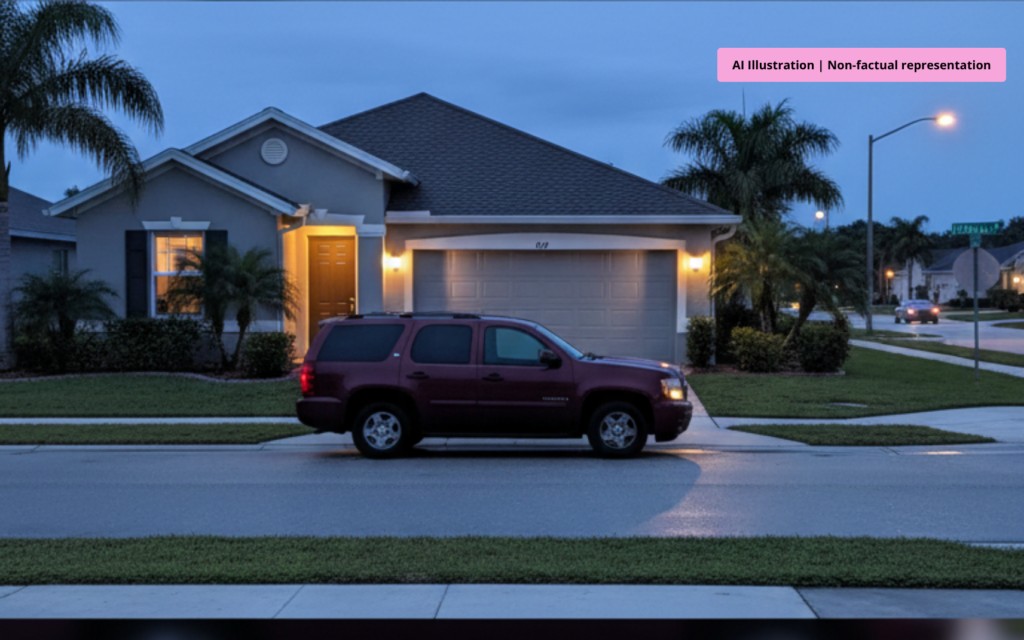 Surveillance image of two masked suspects in black clothing during Port St Lucie home invasion
