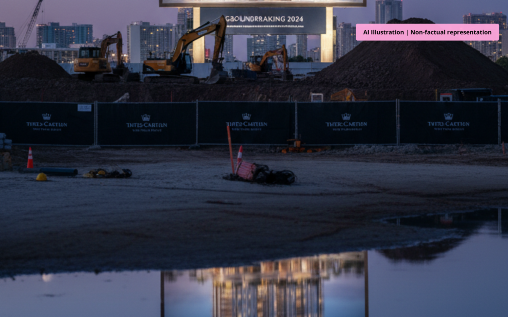 Ritz Carlton Residences West Palm Beach luxury condo tower groundbreaking with waterfront views