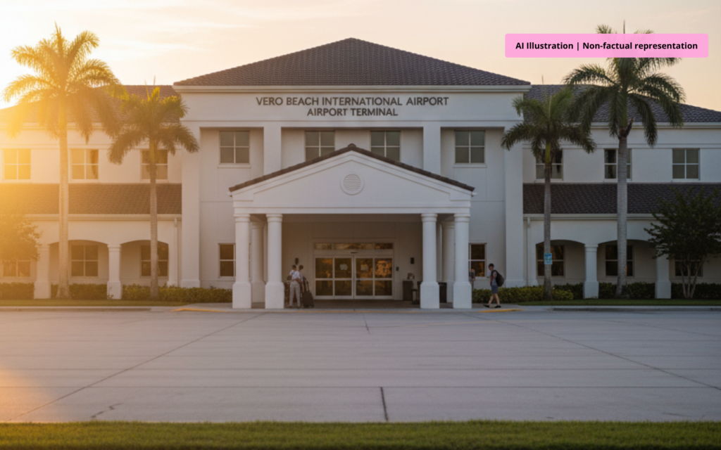 Vero Beach International Airport terminal with airlines and expanding passenger amenities