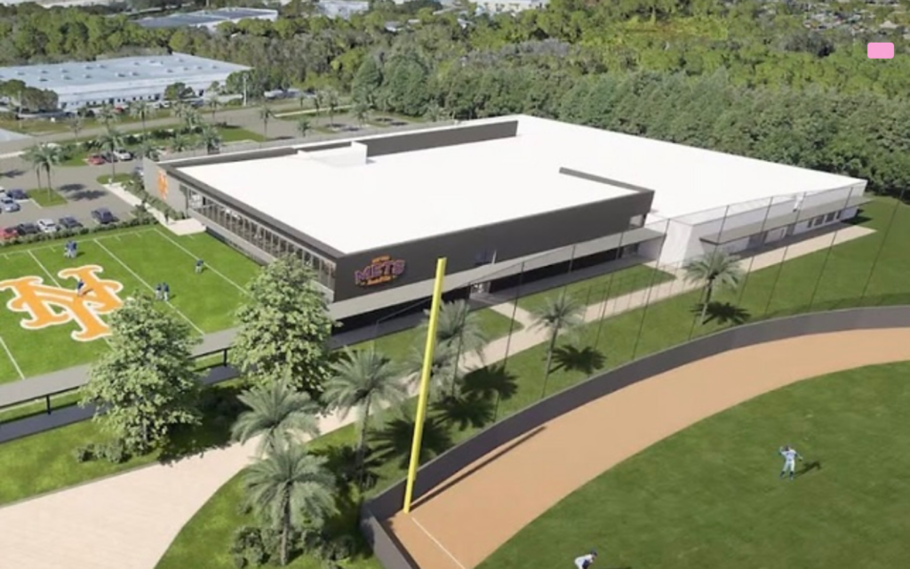 New York Mets player development complex construction at Clover Park in Port St Lucie