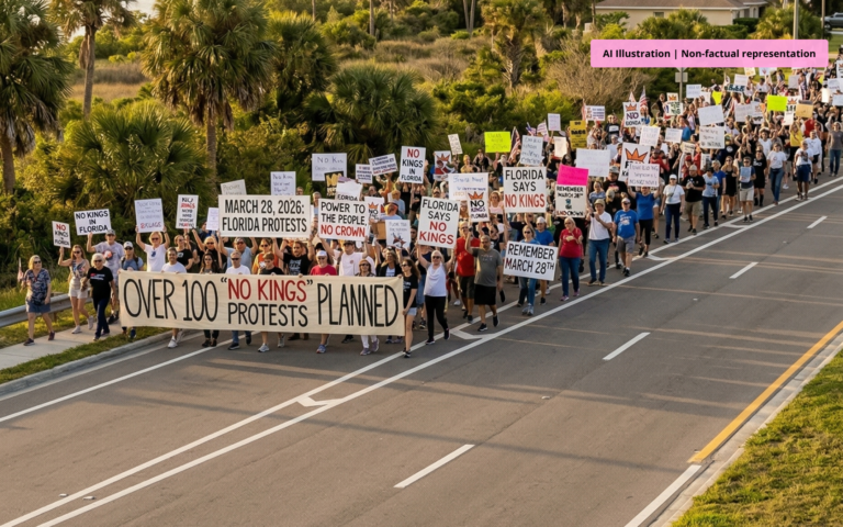 Over 100 'No Kings' Protests Planned Across Florida on March 28, 2026