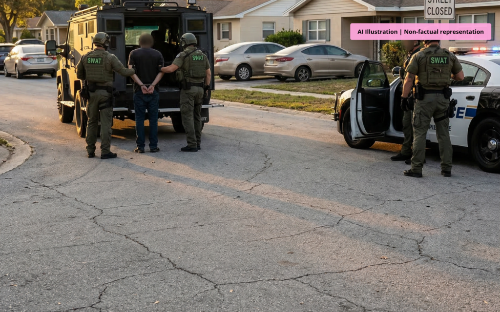 SWAT officers conduct drug raid on Southwest Christmas Terrace home