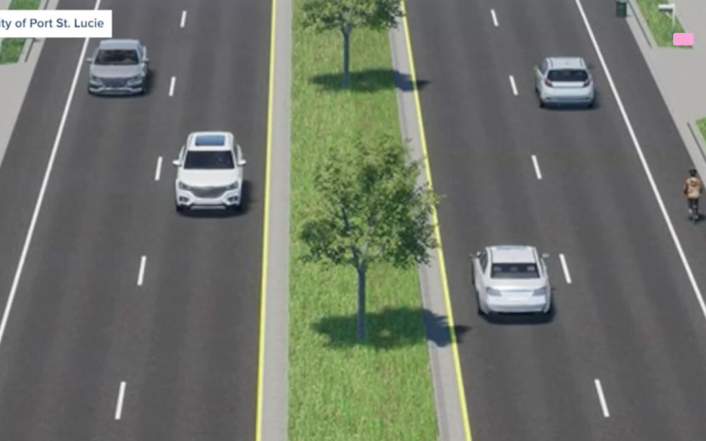 Bayshore Boulevard Corridor Improvement Proposal - Port St Lucie Talks Proposed Bayshore Boulevard improvements with new lanes sidewalks and roundabout in Port St Lucie