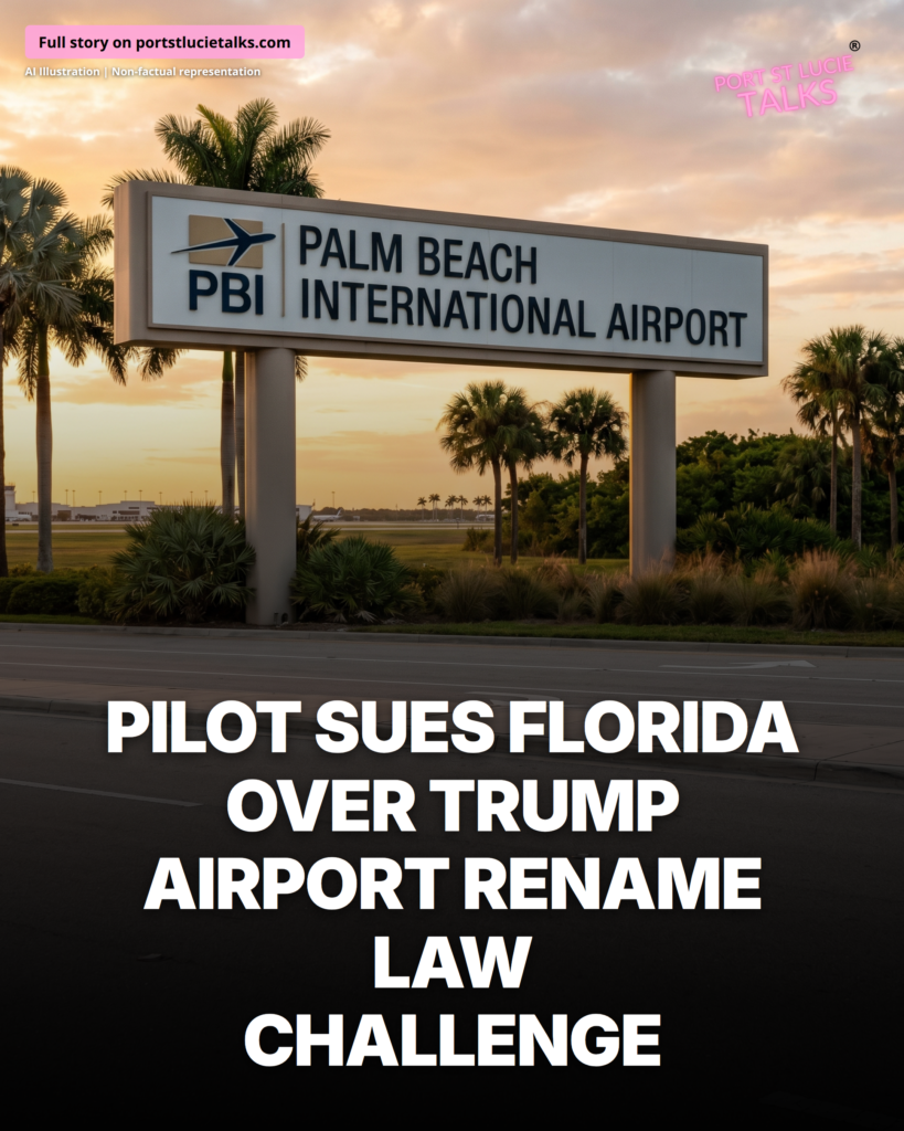 Pilot Sues Florida Over Trump Airport Rename Law