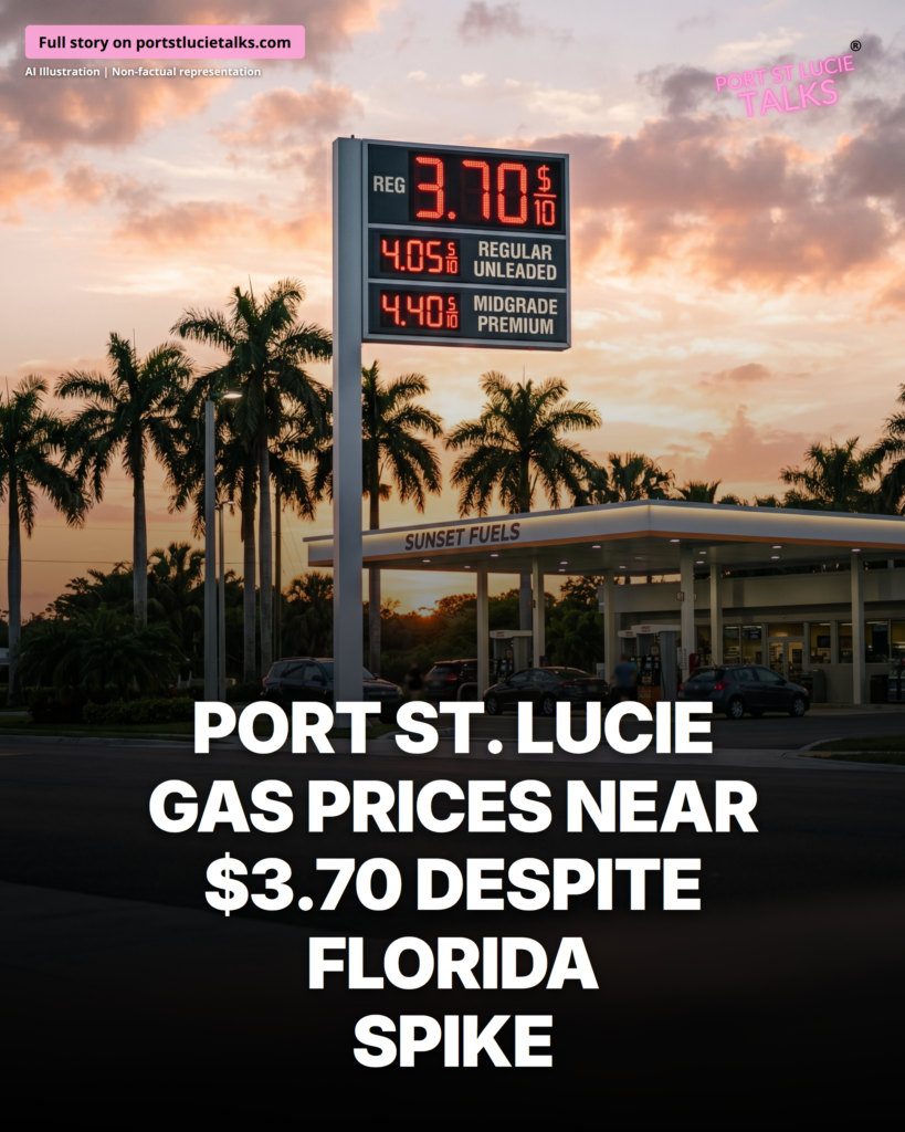 Port St. Lucie Gas Prices Near $3.70 Despite Florida Spike