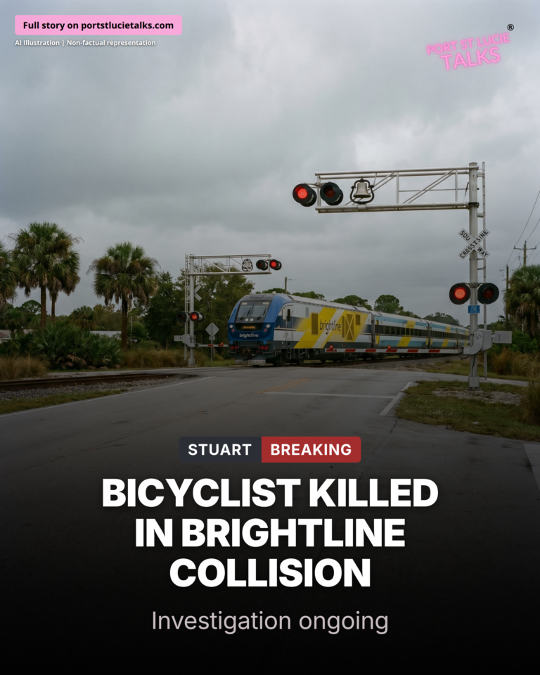 Bicyclist Killed in Brightline Train Collision in Stuart