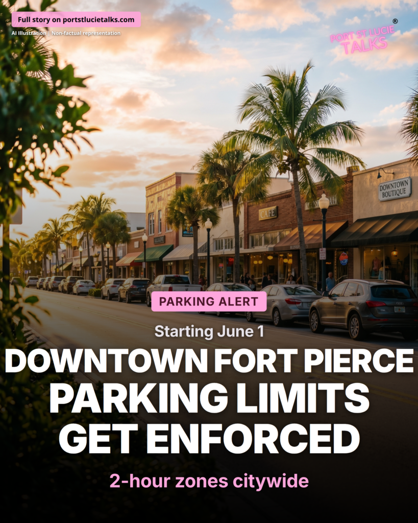 Fort Pierce Downtown Parking Enforcement Starts June 2026