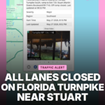 Major Turnpike Crash Closes All Lanes Near Stuart Exit 133