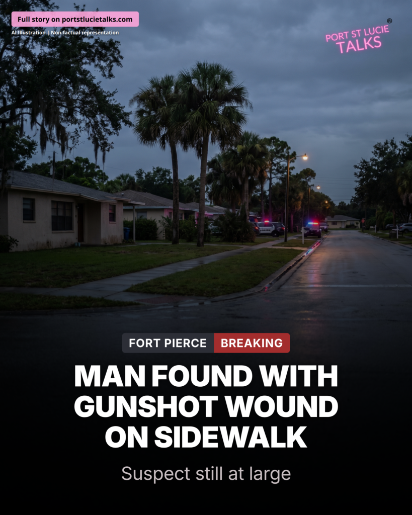 Fort Pierce man hospitalized after being found with gunshot wound, police say