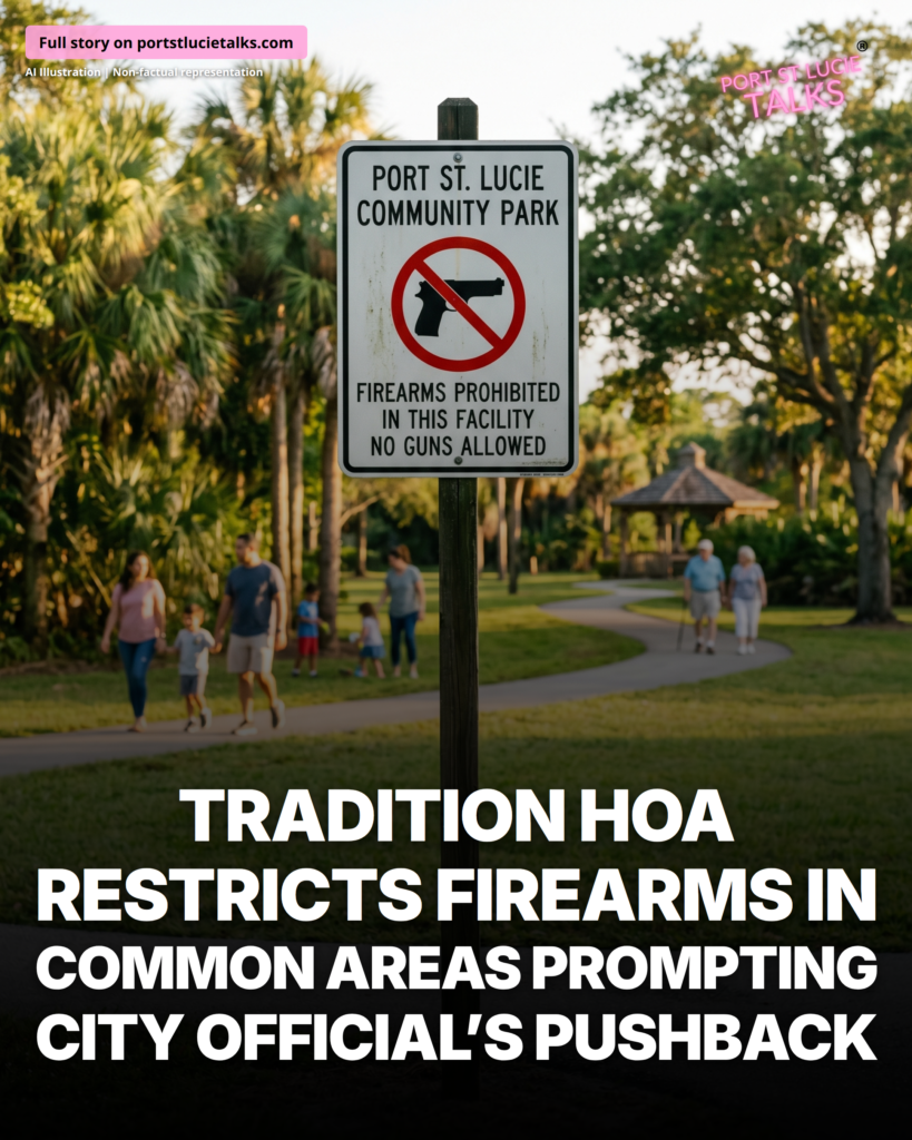 Tradition Community Association Bans Firearms in Common Areas