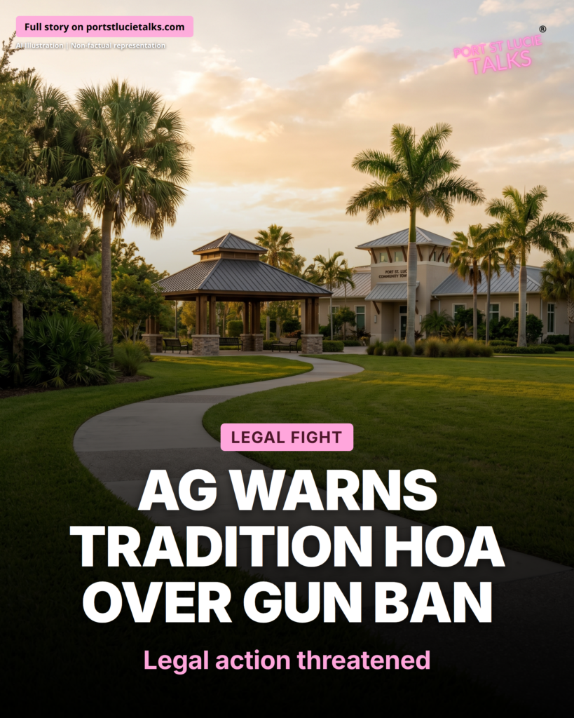 Florida AG Warns Tradition HOA Over Gun Ban