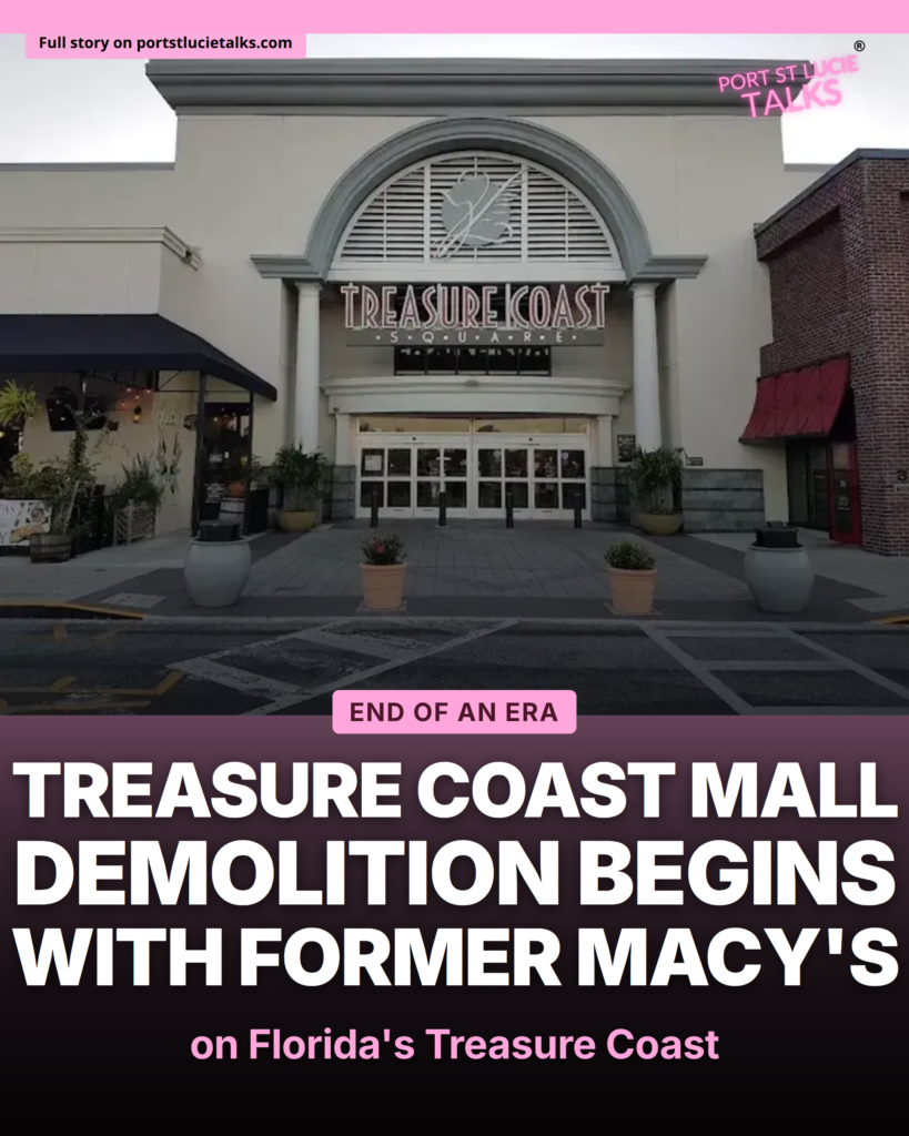 Treasure Coast Mall Demolition Begins With Former Macy's