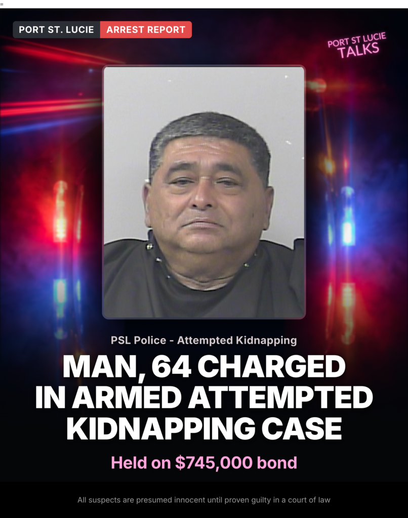 Man, 64, Charged in Attempted Kidnapping at PSL Church