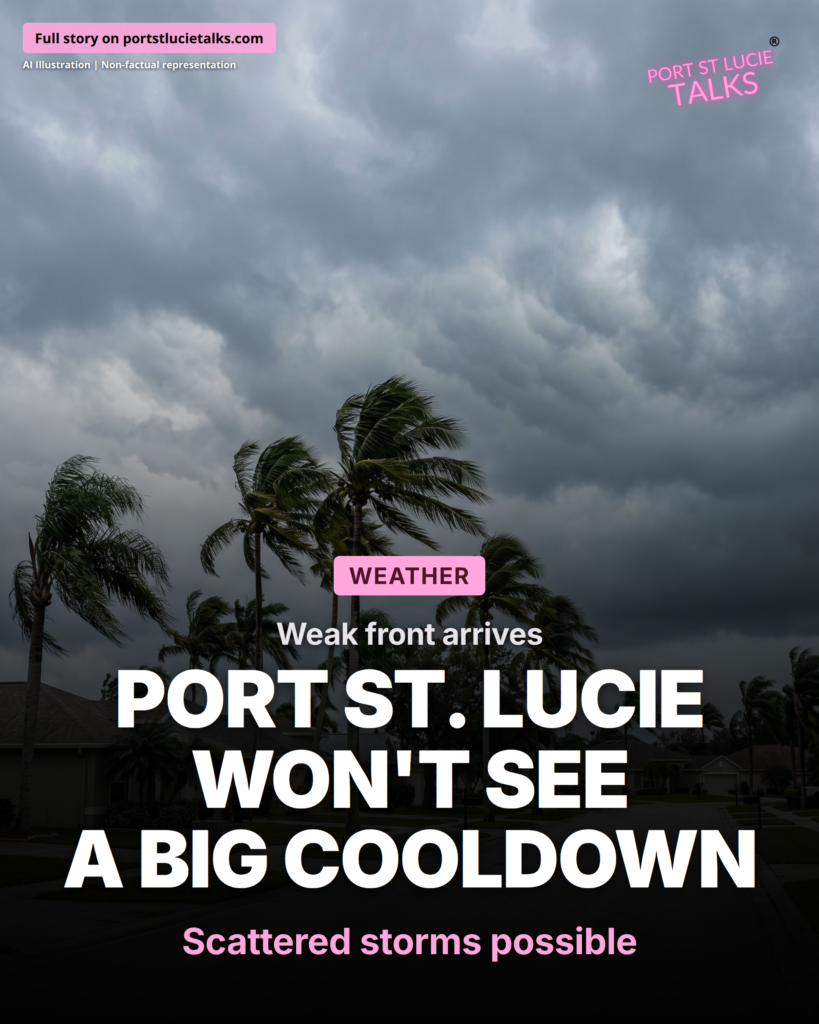 Weak Cold Front Reaches Treasure Coast This Week